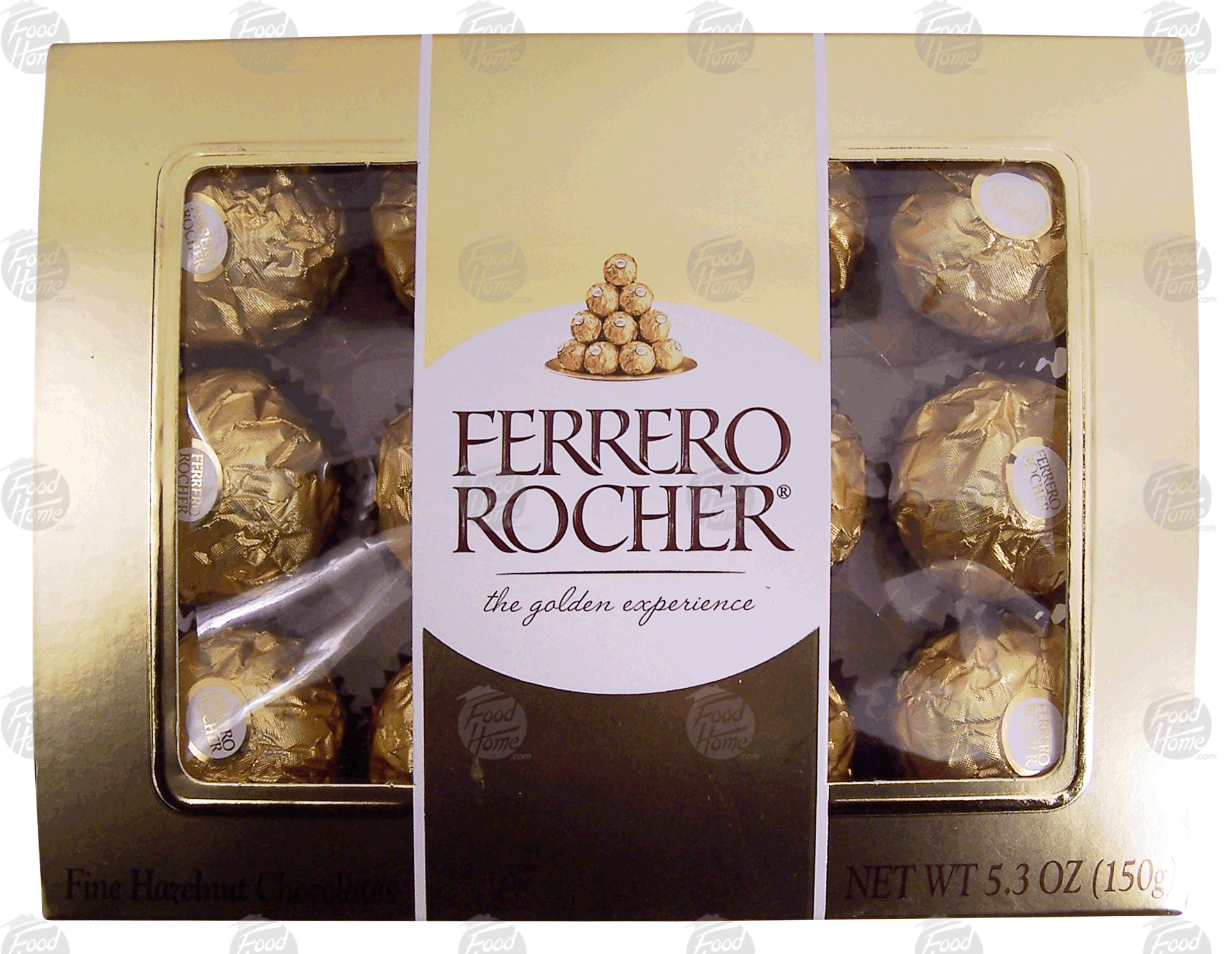 Ferrero Rocher  milk chocolate covered wafer and hazelnut candy, 12-balls Full-Size Picture